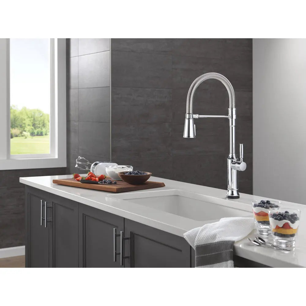 Delta Renaldi Touch2O Technology Kitchen Faucet with Touchless Technology 9684TL