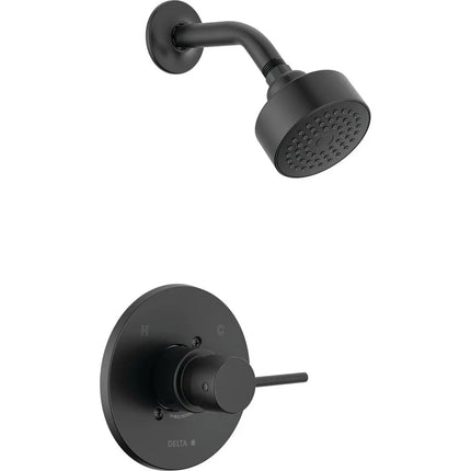 Delta Round Contemporary Shower Only Pp T14259-BL-PP - Plumbing Market