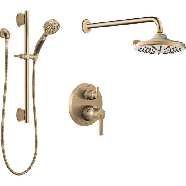 Delta Round Pressure Balance Shower Kit DF-KIT24-PBRCZ-WS - Plumbing Market