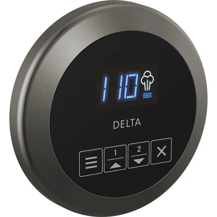 Delta Round Steam Shower Controller Black Stainless EP103307KSPR - Plumbing Market