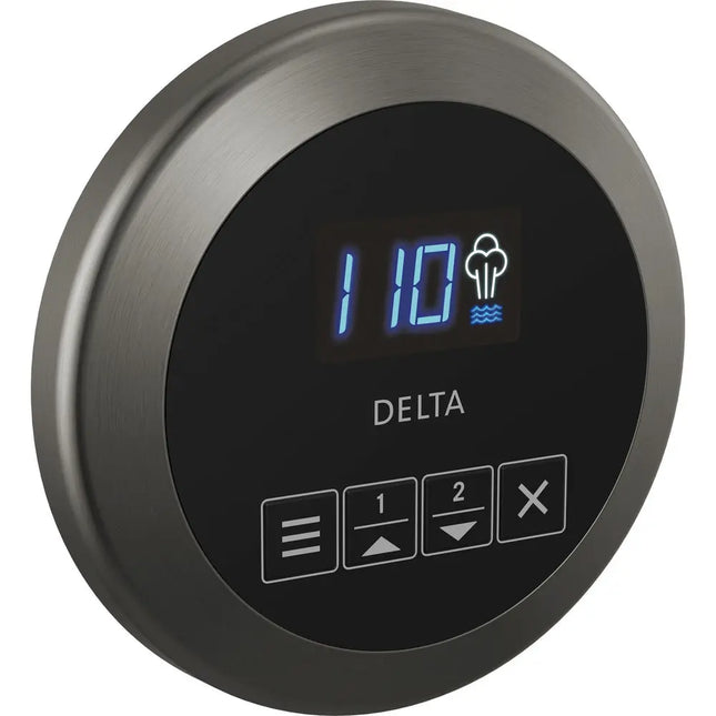 Delta Round Steam Shower Controller Black Stainless EP103307KSPR - Plumbing Market