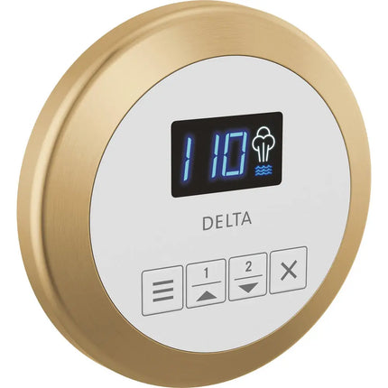 Delta Round Steam Shower Controller Champagne Bronze EP103307CZPR - Plumbing Market