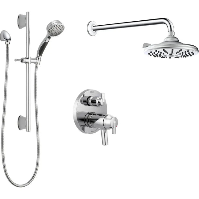 Delta Round Thermostatic Shower Kit DF-KIT26-THR-WS - Plumbing Market