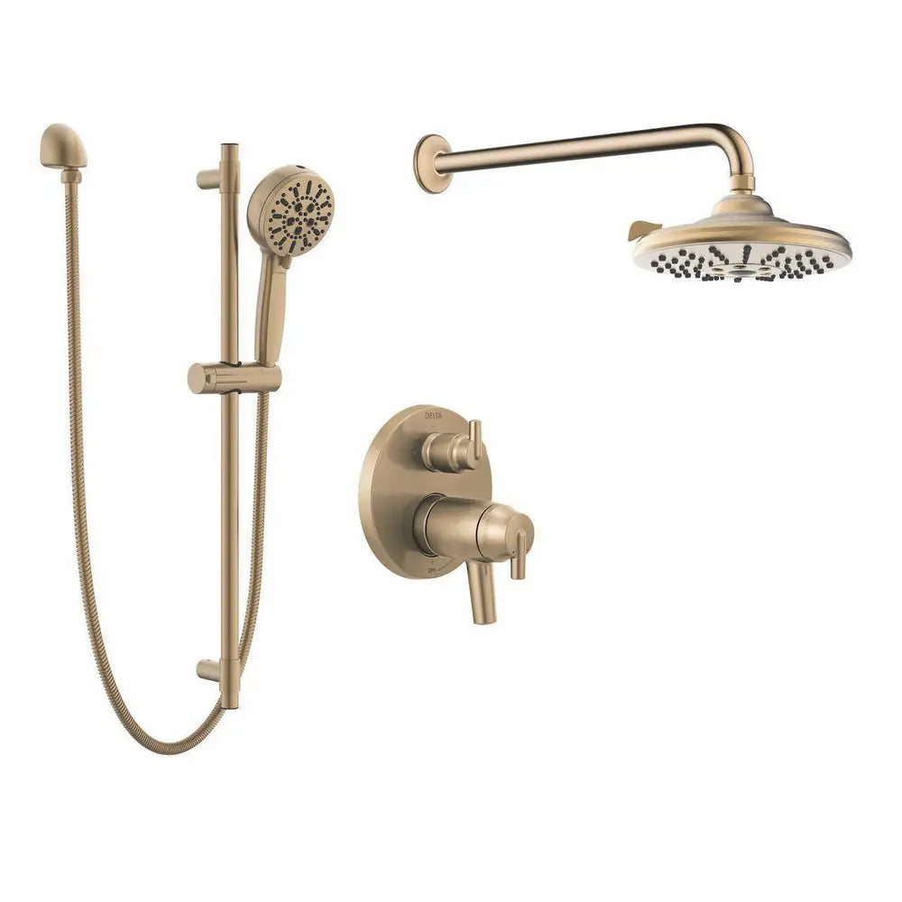 Delta Round Thermostatic Shower Kit SKD14 - Champagne Bronze