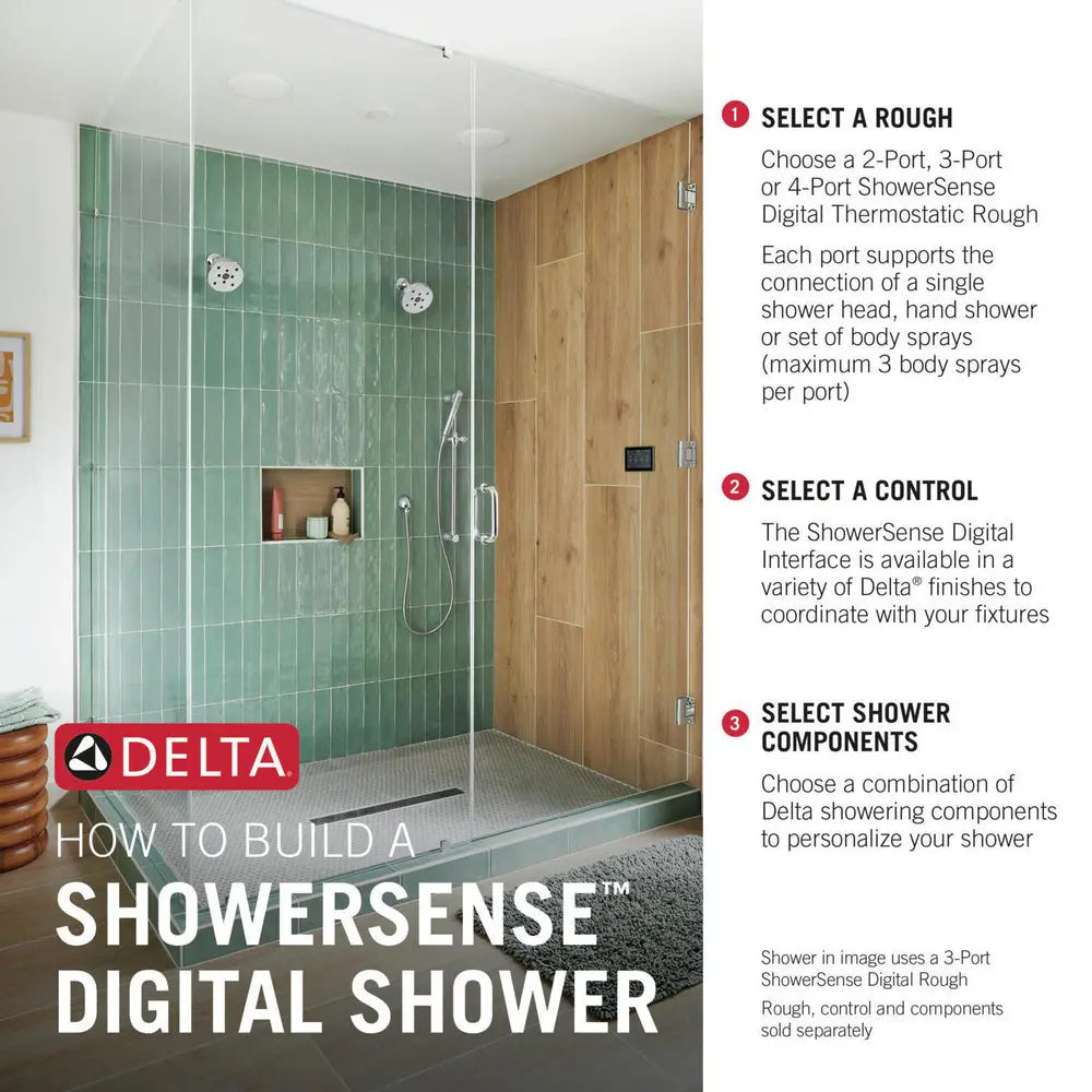 Delta ShowerSense Digital 2-Port Thermostatic Shower Rough R52000E - Plumbing Market