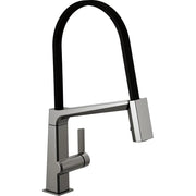 Delta Single Handle Exposed Hose Kitchen Faucet 9693-KS-DST - Plumbing Market