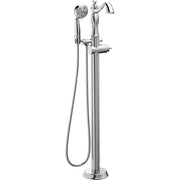 Delta Single Handle Floor Mount Tub Filler Trim with Hand Shower - Less Handle T4797-FL-LHP - Chrome
