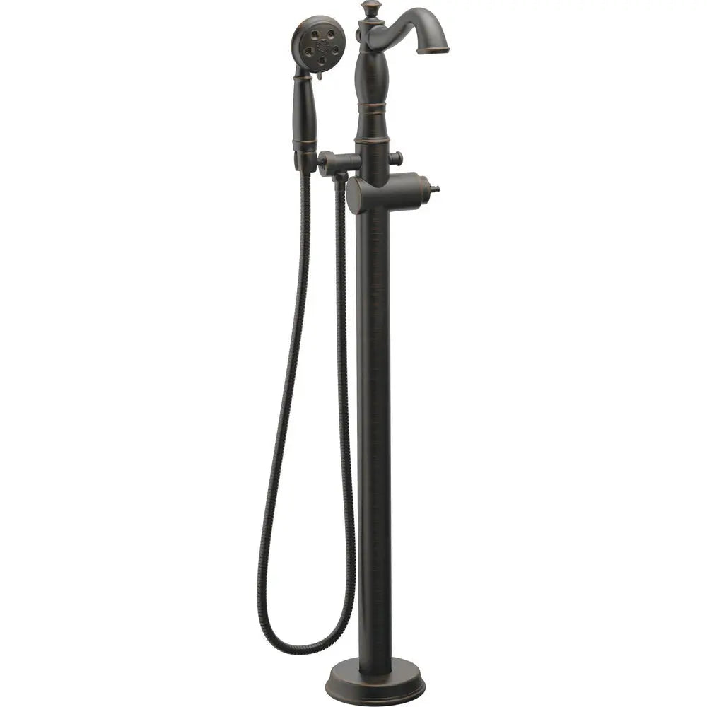 Delta Single Handle Floor Mount Tub Filler Trim with Hand Shower - Less Handle T4797-FL-LHP - Venetian Bronze