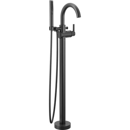 Delta Single Handle Floor Mount Tub Filler Trim with Hand Shower - Plumbing Market