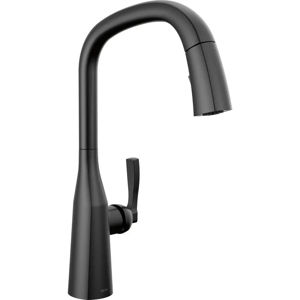 Delta Single Handle Pull Down Kitchen Faucet 9176-BL-DST - Plumbing Market
