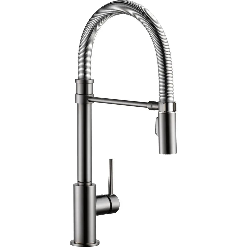 Delta Single Handle Pull-Down Kitchen Faucet With Spring Tub Spout 9659-KS-DST - Plumbing Market