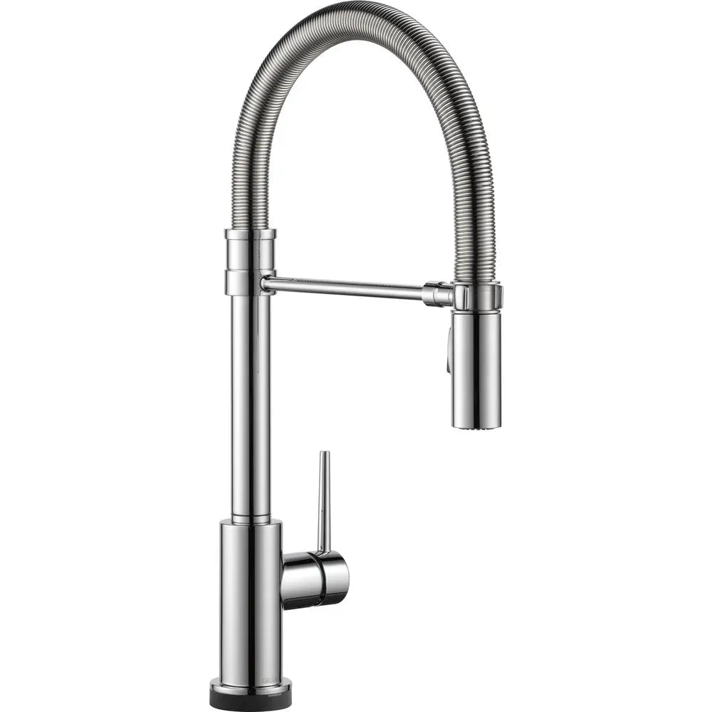 Delta Single Handle Pull-Down Kitchen Faucet With Spring Tub Spout Wit 9659T-DST - Plumbing Market