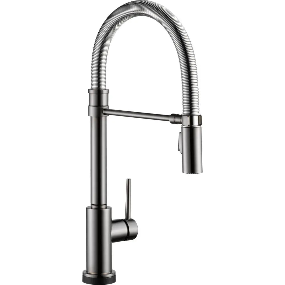 Delta Single Handle Pull-Down Kitchen Faucet With Spring Tub Spout Wit 9659T-KS-DST - Plumbing Market