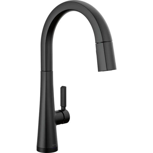 Delta Single Handle Pull-Down Kitchen Faucet With Touch2O Technolo 9191T-BL-DST - Plumbing Market