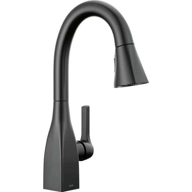 Delta Single Handle Pull-Down Prep Faucet 9983-BL-DST - Plumbing Market