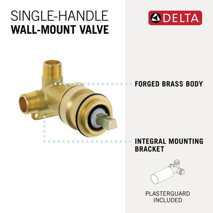 Delta Single Handle Wall Mount Rough R3510-WL - Plumbing Market