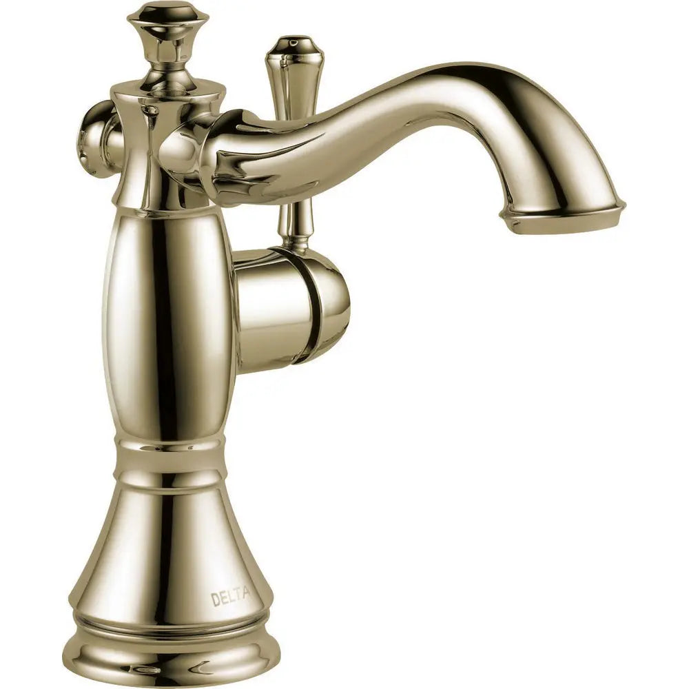 Delta Single Hole - Single Handle-4" Plate/Metal Pop-Up 597LF - 597LF-PNMPU