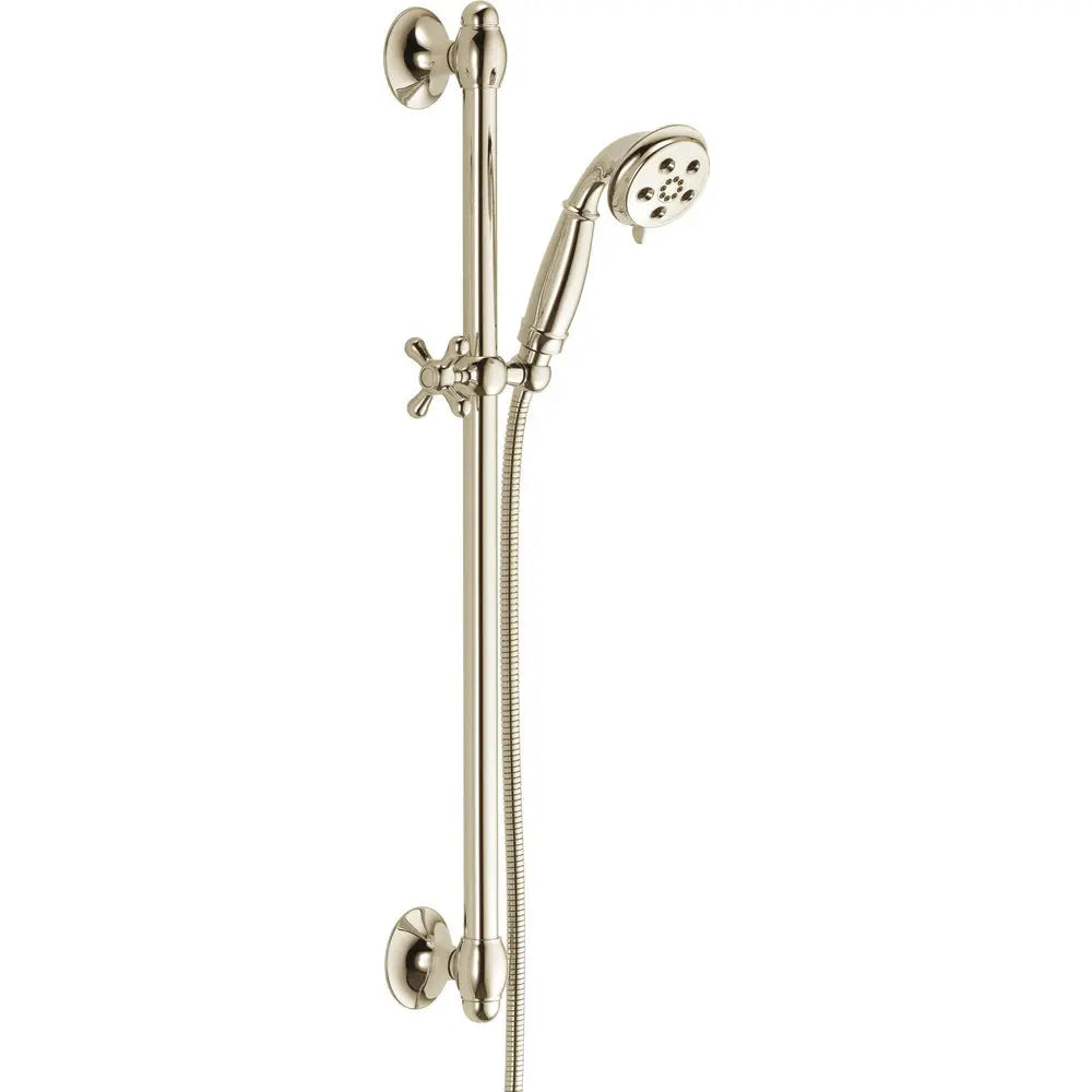 Delta Slide Bar Handswr Round Trad. 3 Setting 51308-PN - Plumbing Market