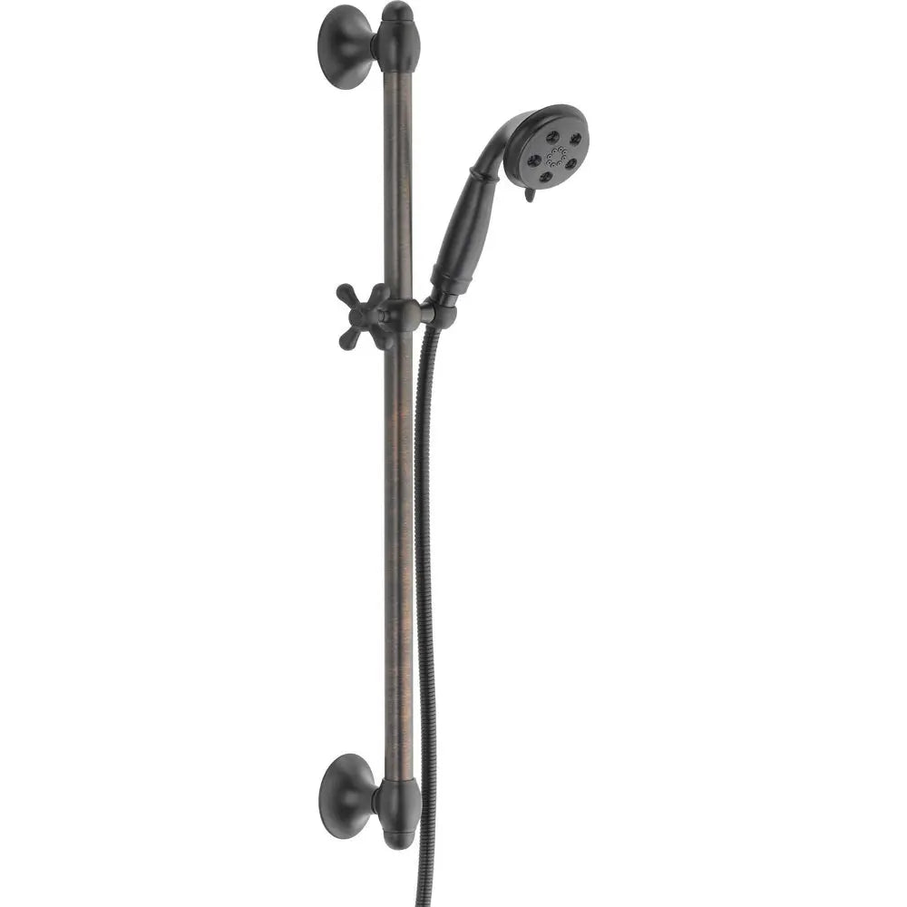 Delta Slide Bar Handswr Round Trad. 3 Setting 51308-RB - Plumbing Market