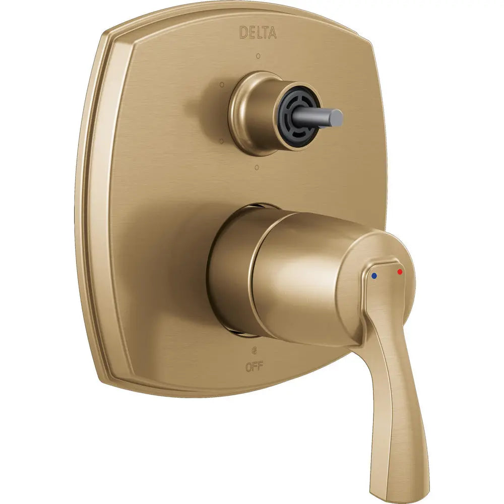 Delta Stryke 14 Series Integrated Diverter Trim with Six Function Diverter Less Diverter Handle T24976-LHP - Champagne Bronze