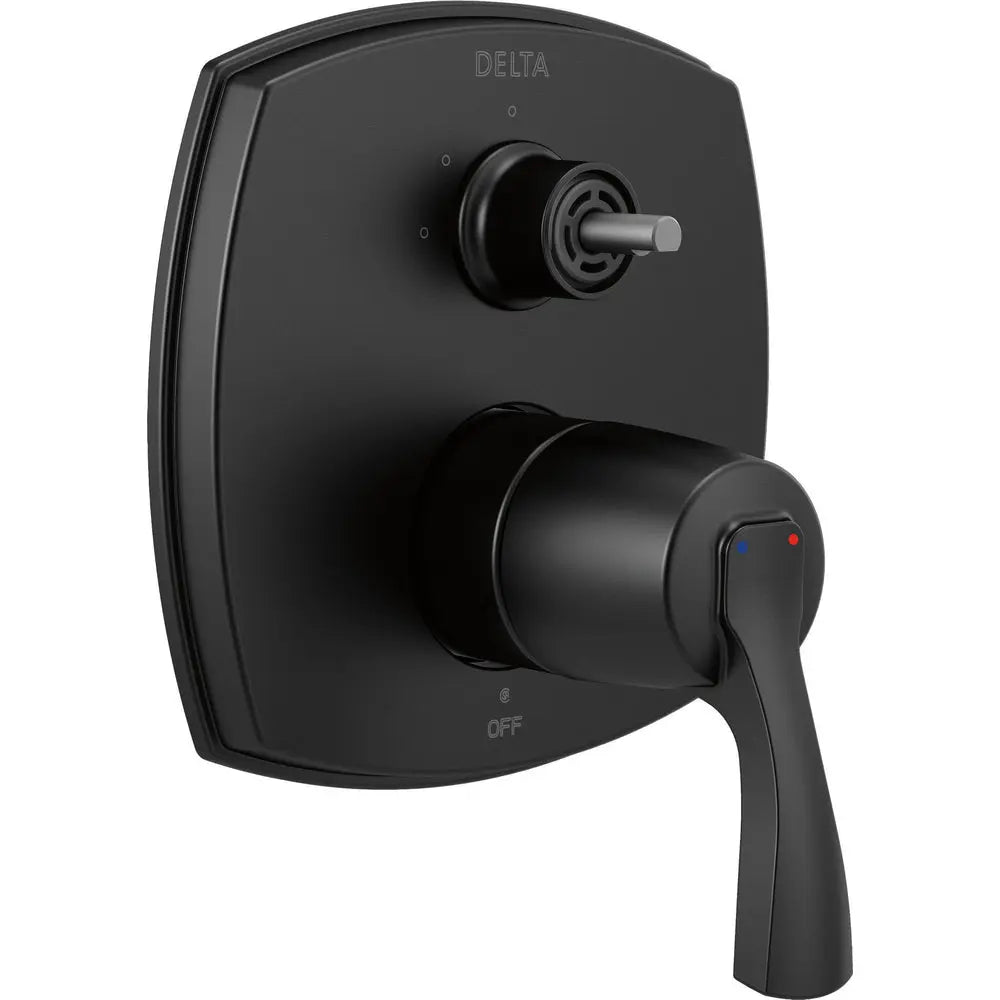 Delta Stryke 14 Series Integrated Diverter Trim with Three Function Diverter Less Diverter Handle T24876-LHP - Matte Black