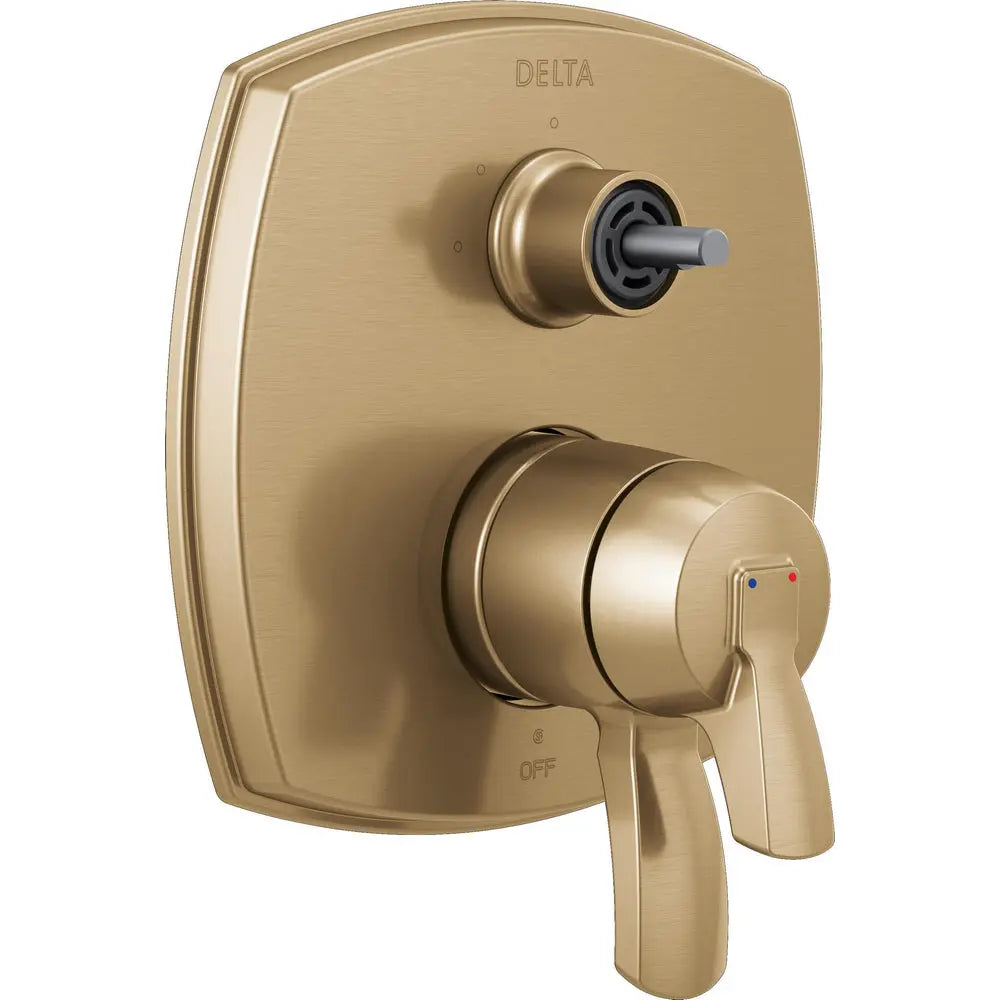 Delta Stryke 17 Series Integrated Diverter Trim with Three Function Diverter Less Diverter Handle T27876-LHP - Champagne Bronze