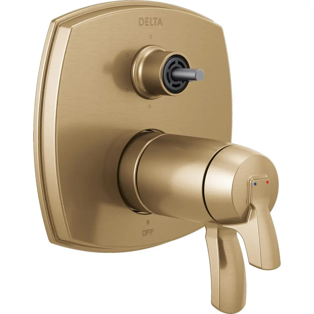 Delta Stryke 17 Thermostatic Integrated Diverter Trim with Six Function Diverter Less Diverter Handle T27T976-LHP - Champagne Bronze