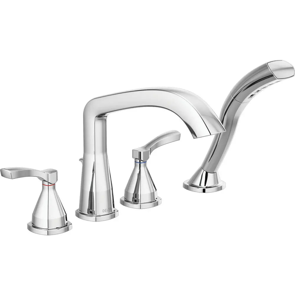 Delta Stryke Four Hole Roman Tub Trim T4776 - Chrome