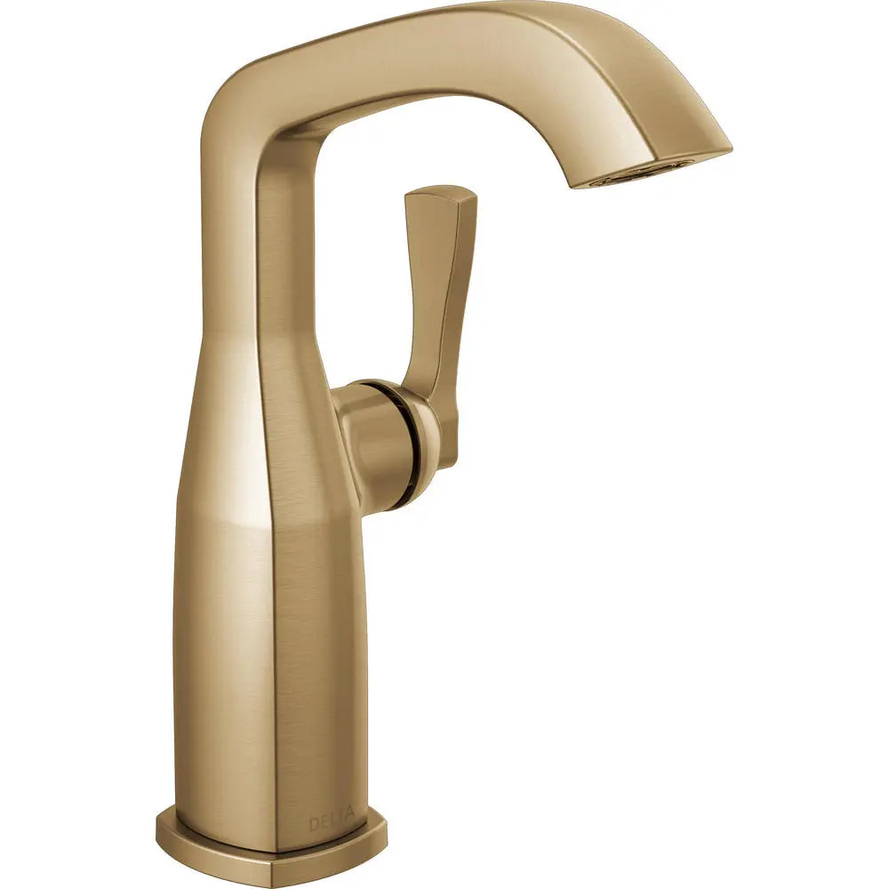 Delta Stryke Single Handle Mid-Height Bathroom Faucet 676 - Champagne Bronze