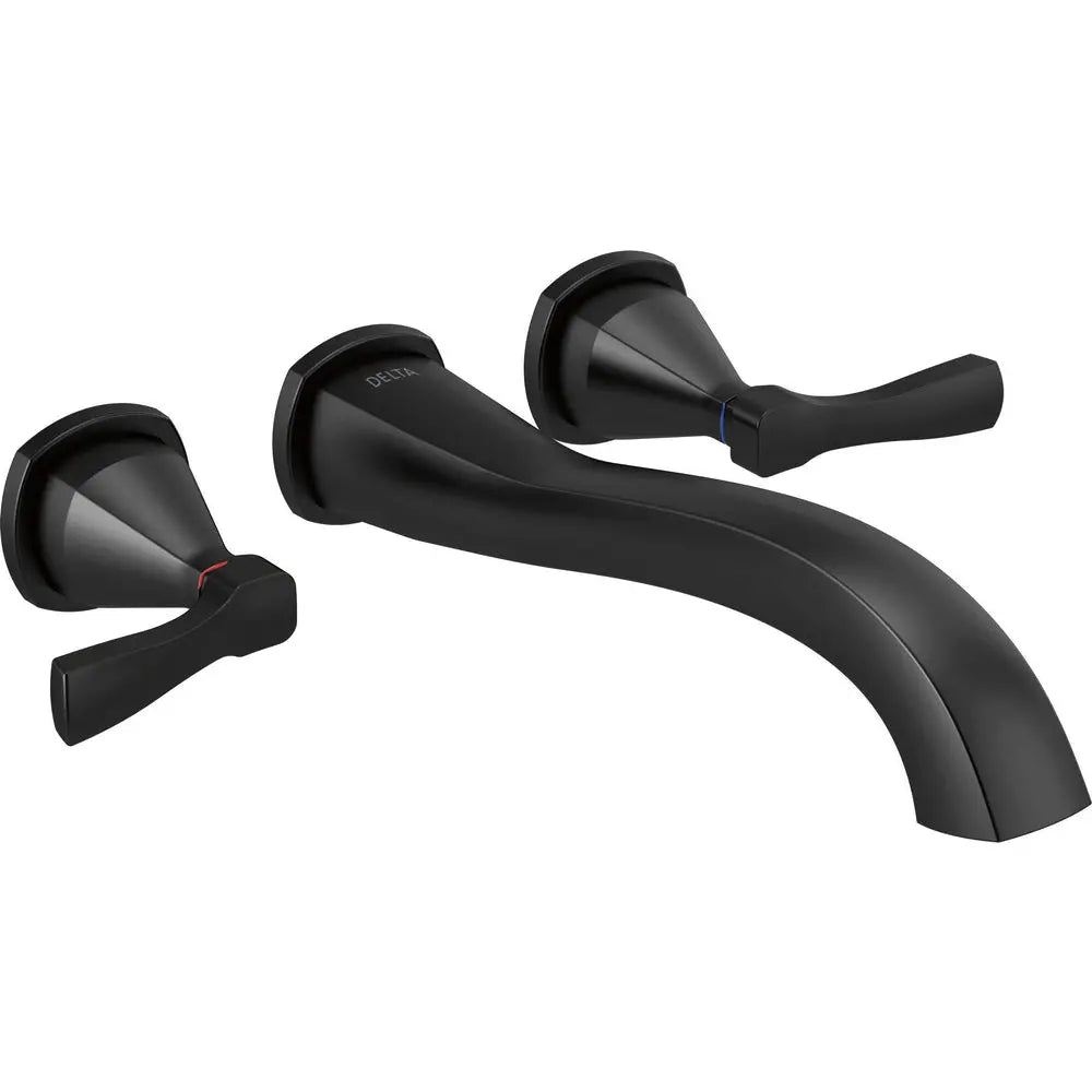 Delta Stryke Wall Mounted Tub Filler T5776-WL - Matte Black