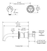 Delta TRINSIC Single Handle Wall Mount Bathroom Faucet Trim - Plumbing Market