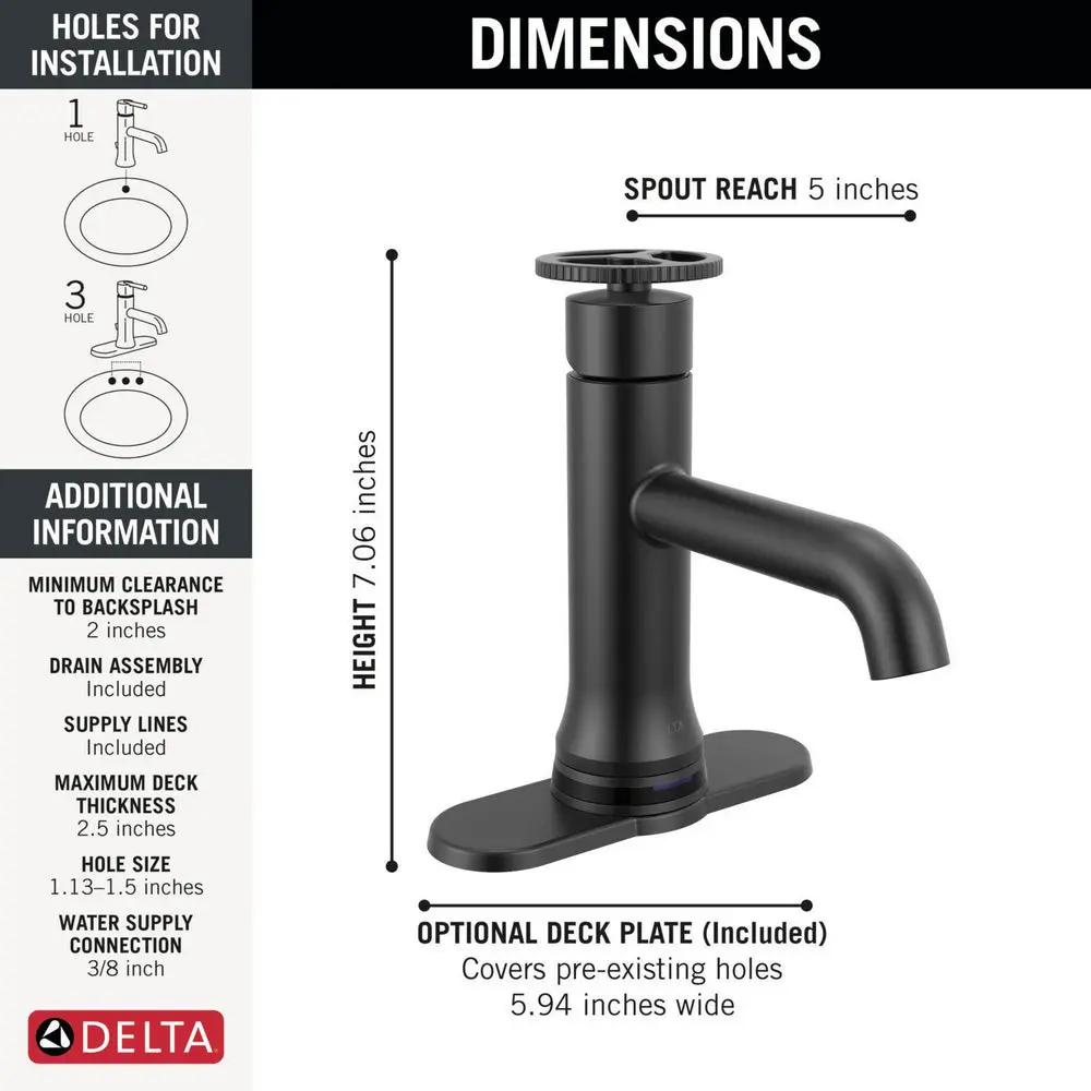 Delta TRINSIC Touch2O Bathroom Faucet with Touchless Technology - Plumbing Market