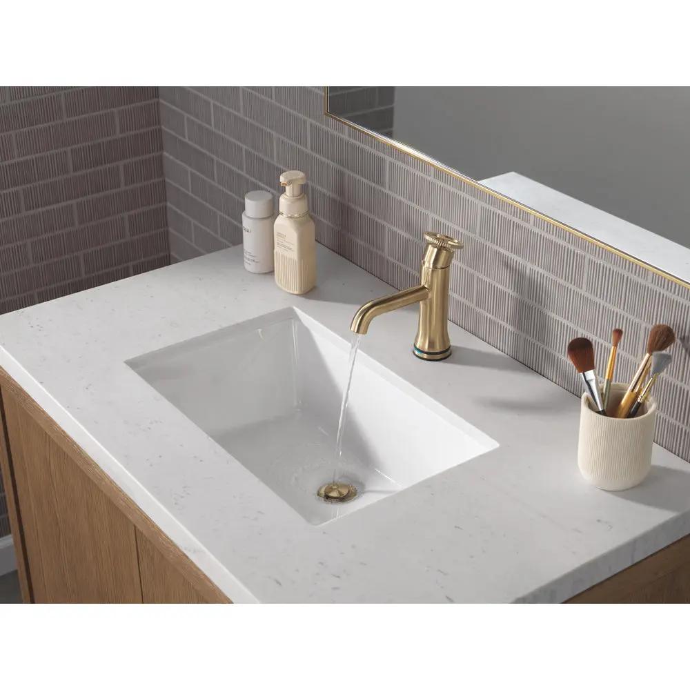 Delta TRINSIC Touch2O Bathroom Faucet with Touchless Technology - Plumbing Market