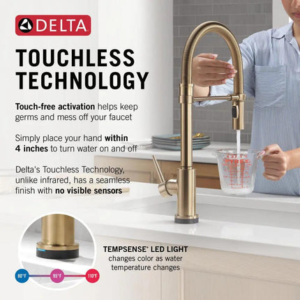 Delta TRINSIC Touch2O Pull-Down Kitchen Faucet 1L - Plumbing Market