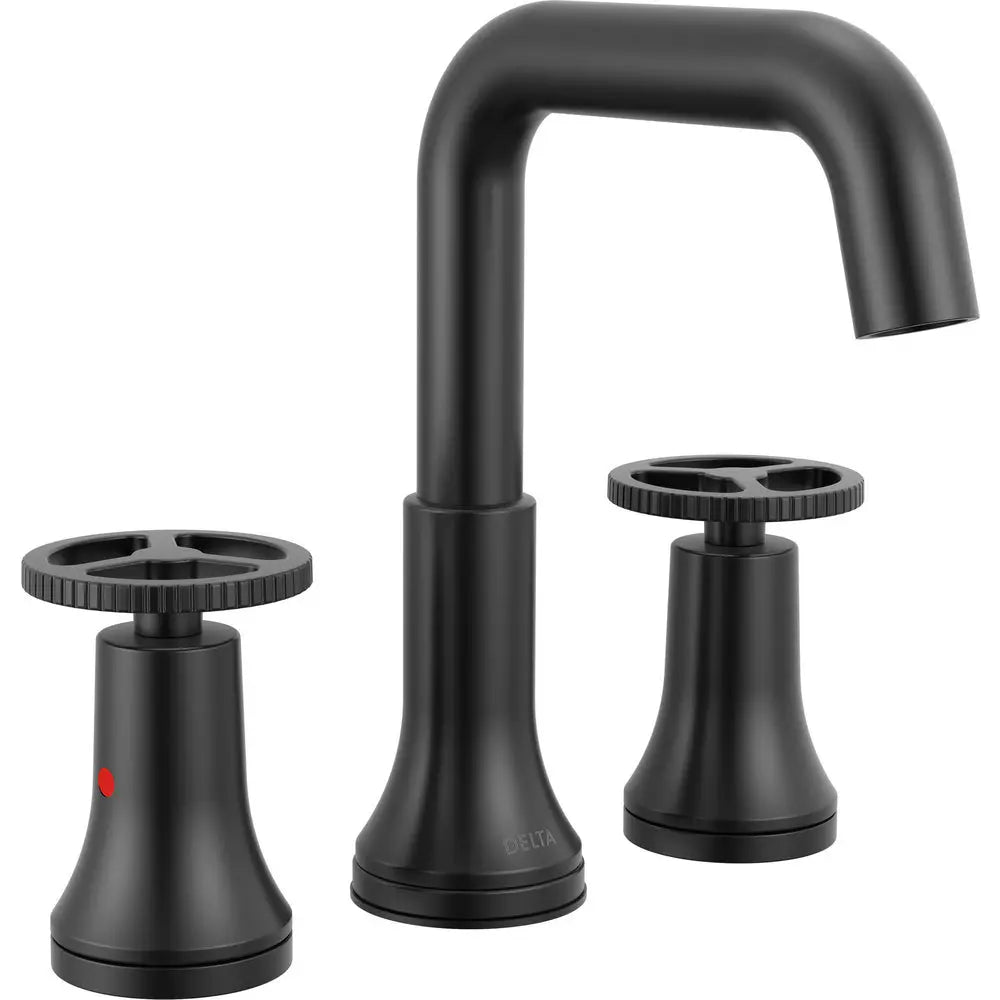 Delta TRINSIC Two Handle Widespread Bathroom Faucet 35547 - Matte Black