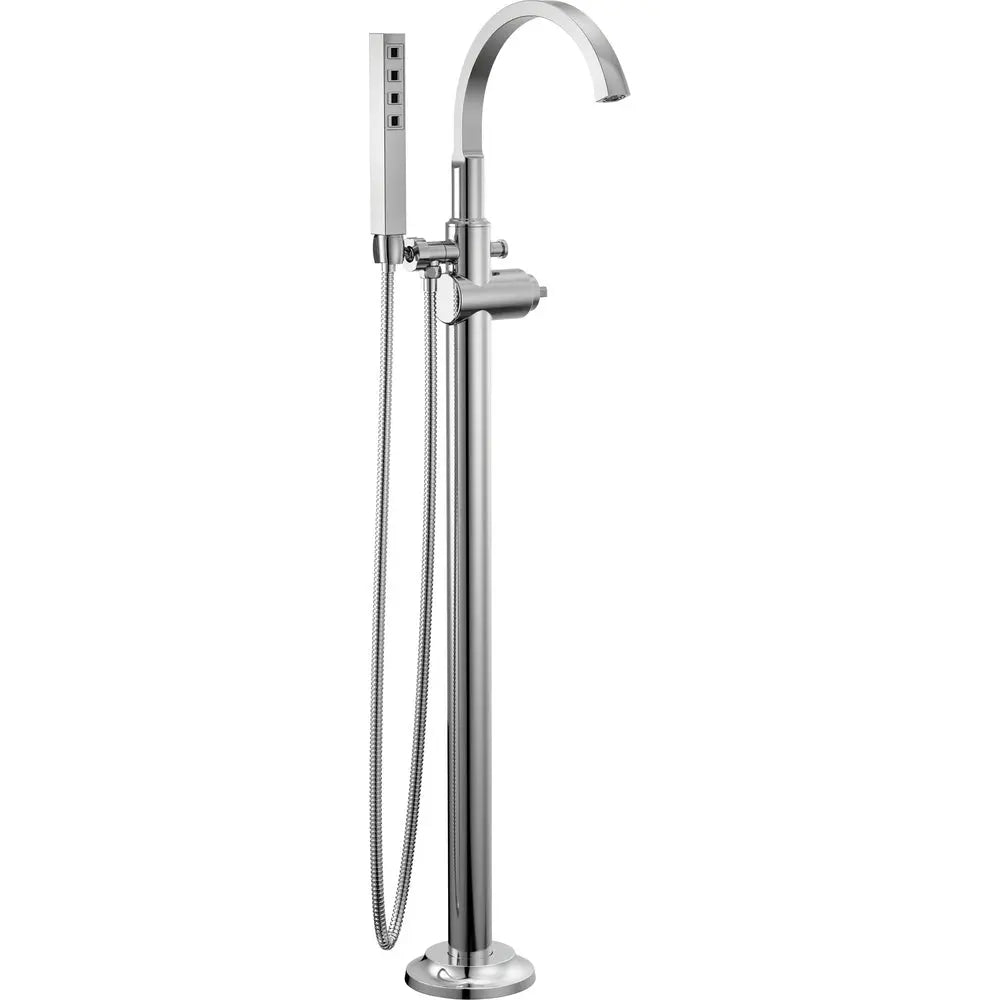 Delta Tetra Floor Mount Tub Filler Trim T4788-LHP-FL - Chrome