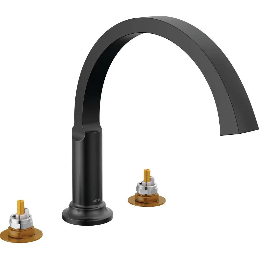Delta Tetra Roman Tub Trim T2788-LHP - Matte Black