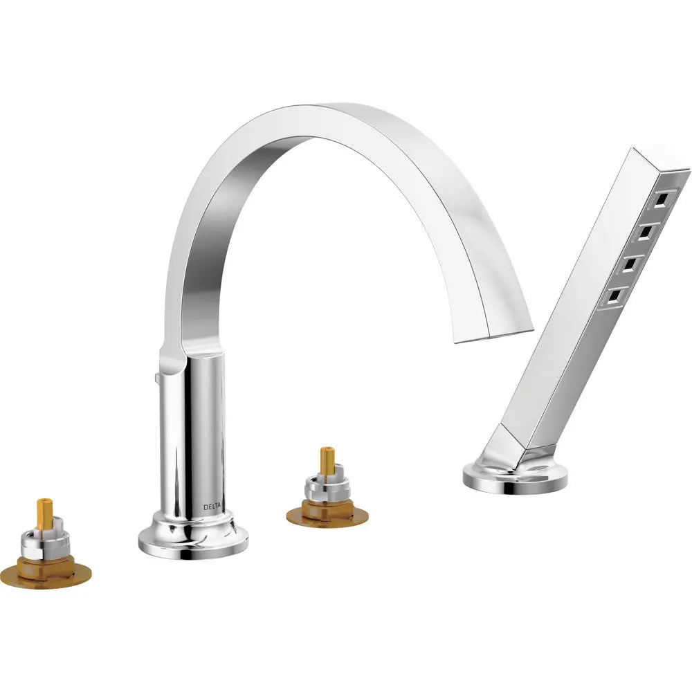 Delta Tetra Roman Tub Trim with Hand Shower T4788-LHP - Chrome