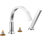 Delta Tetra Roman Tub Trim with Hand Shower T4788-LHP - Chrome