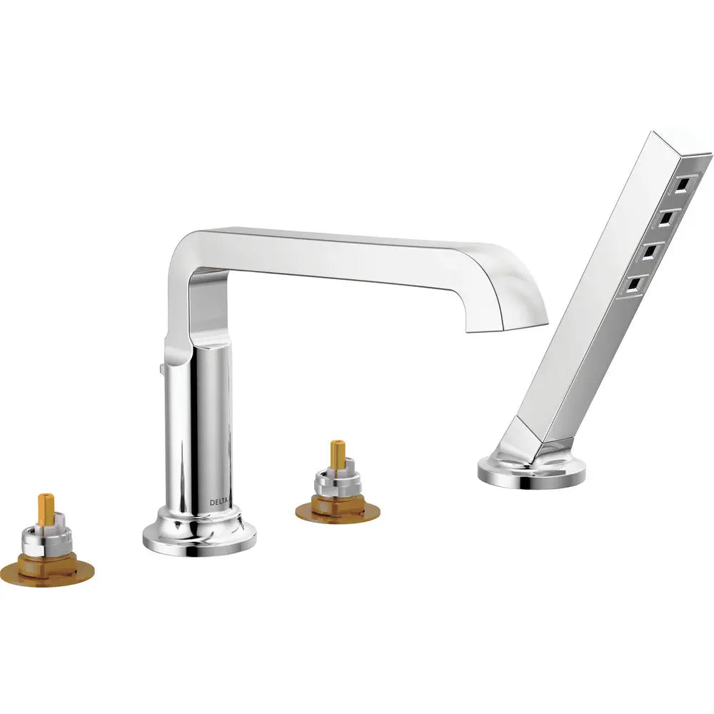Delta Tetra Roman Tub Trim with Hand Shower T4789-LHP - Chrome