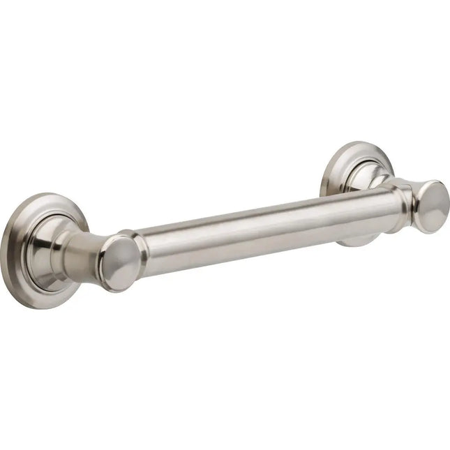 Delta Traditional 12" Decorative Grab Bar - Ss 41612-SS - Plumbing Market