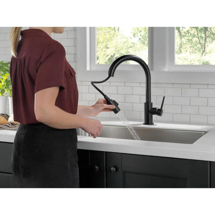 Delta Trinsic Single Handle Pull-Down Kitchen Faucet - Plumbing Market