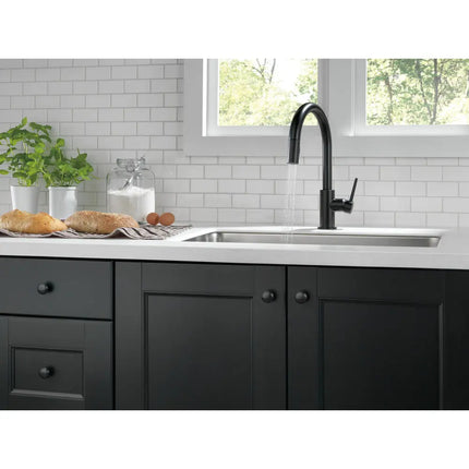 Delta Trinsic Single Handle Pull-Down Kitchen Faucet - Plumbing Market