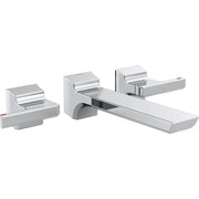 Delta Two Handle Wall Mounted Faucettrim T3599LF-PR-WL - Plumbing Market