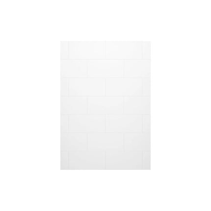 Denso 62 in. Solid Surface Glue up Back Wall in White - Plumbing Market