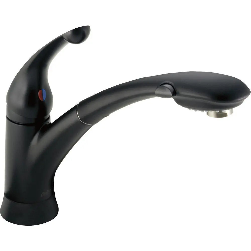Delta Signature Pull-Out Kitchen    Faucet W/Dst 470-BL-DST - Plumbing Market