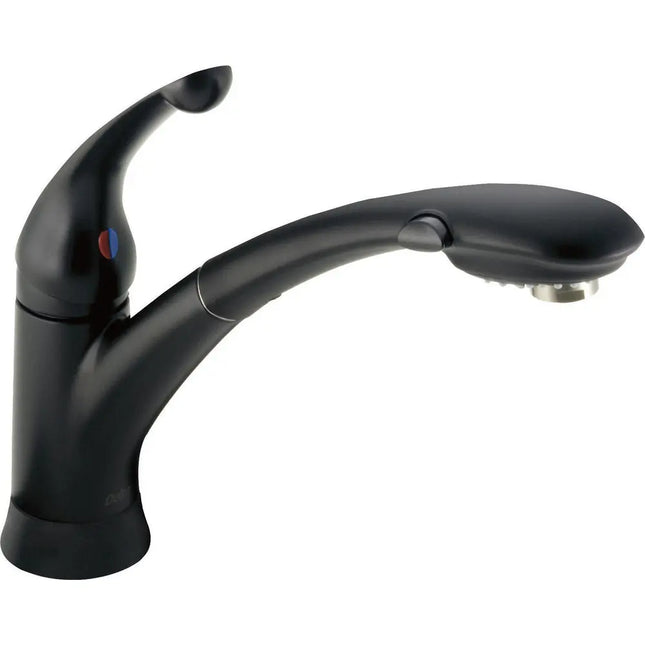 Delta Signature Pull-Out Kitchen    Faucet W/Dst 470-BL-DST - Plumbing Market