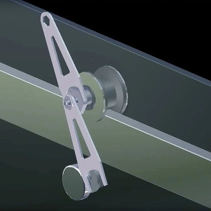 Duel 44-47 x 70 ½-74 in. 8 mm Bypass Shower Door for Alcove Installation with Clear glass in Chrome & Matte White - Plumbing Market