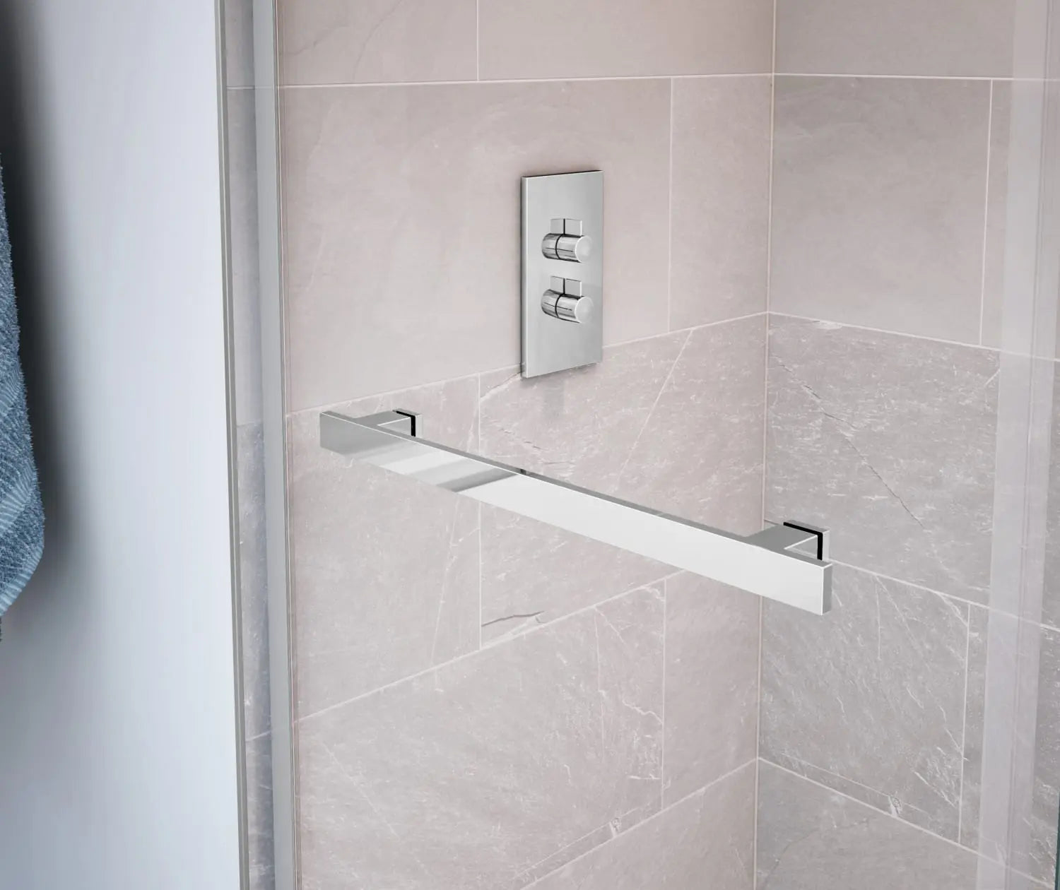 Duel 56-58 ½ x 70 ½-74 in. 8mm Bypass Shower Door for Alcove Installation with Clear glass in Chrome - Plumbing Market