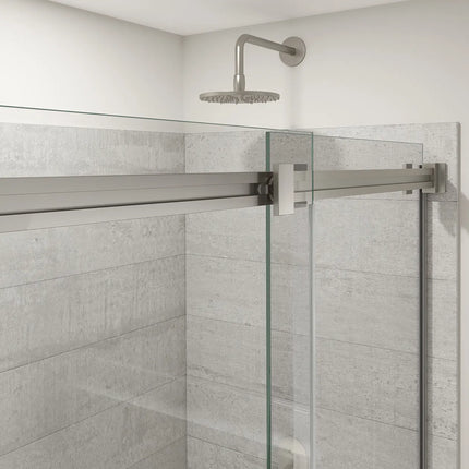 Duel Alto 44-47 X 78 in. 8mm Bypass Shower Door for Alcove Installation with GlassShield® glass in Brushed Nickel - Plumbing Market